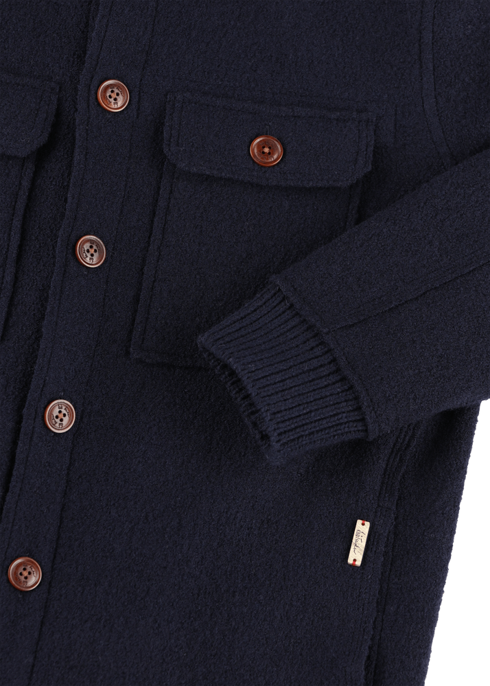 Luis Trenker Giacca Camicia In Lana Follata Lustanley