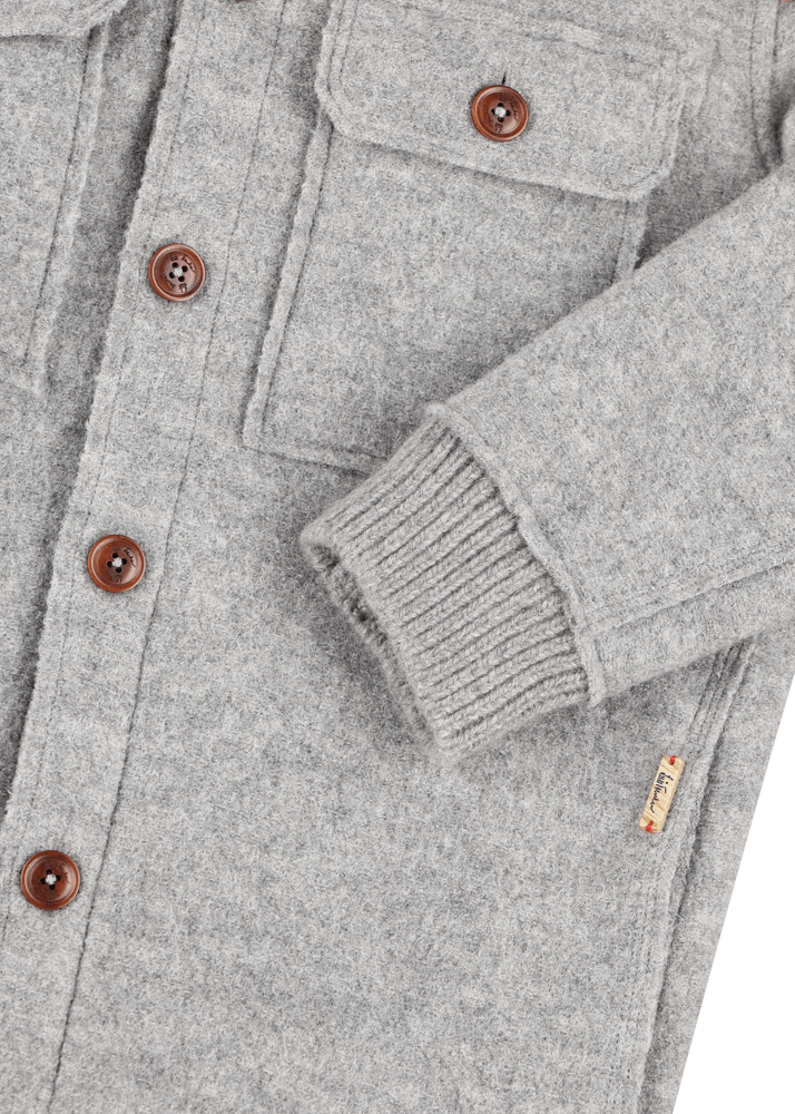 Luis Trenker Giacca Camicia In Lana Follata Lustanley