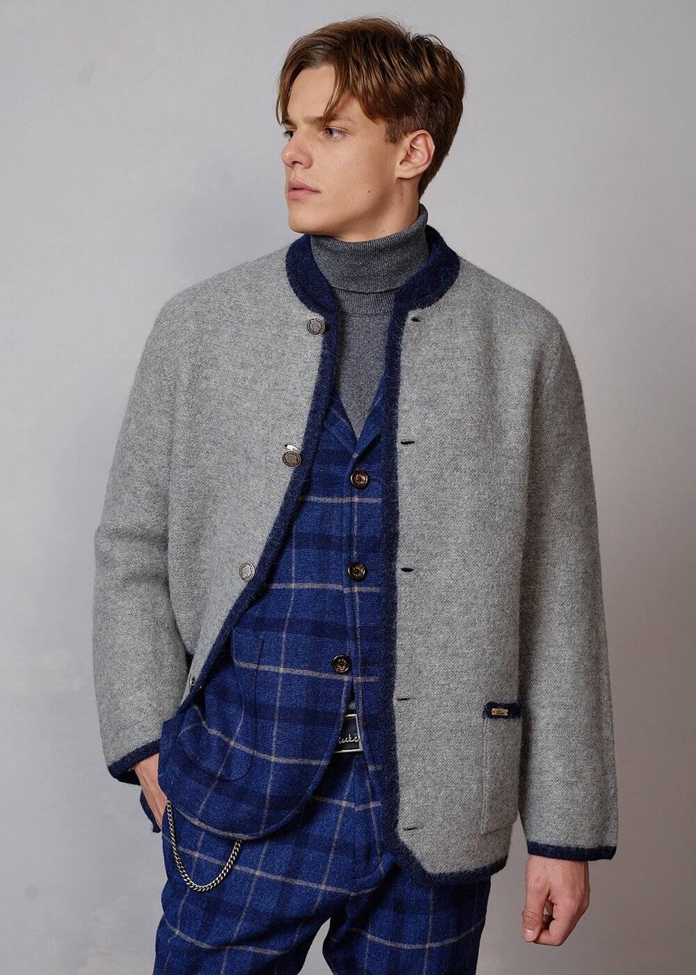 Luis Trenker Giacca In Lana Cotta Modello Luandreas