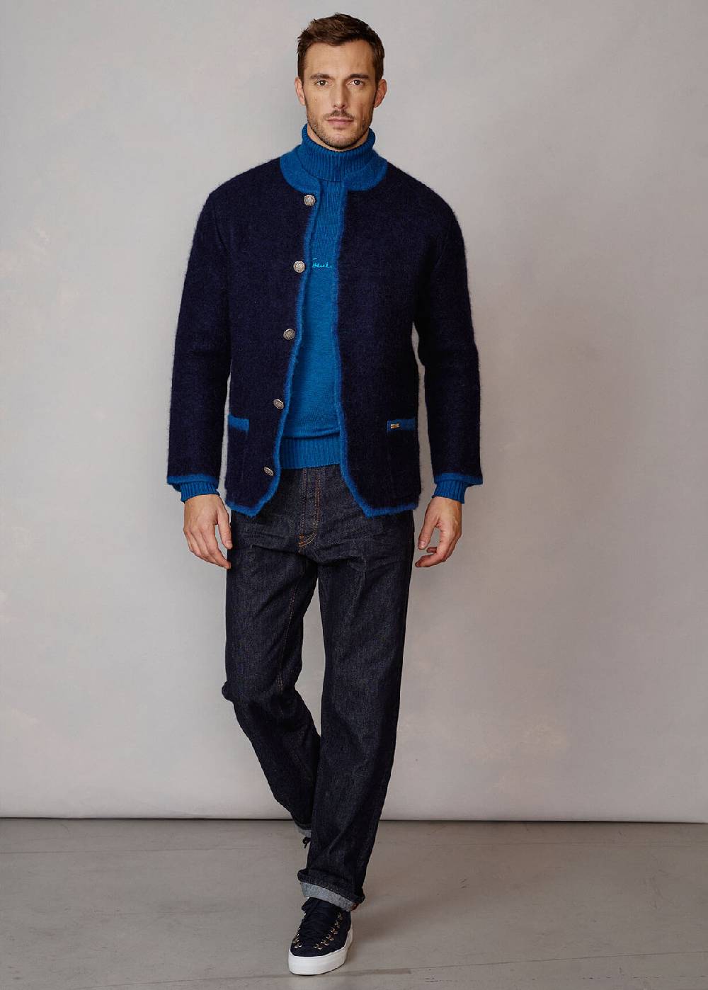 Luis Trenker Giacca in lana cotta modello Luandreas