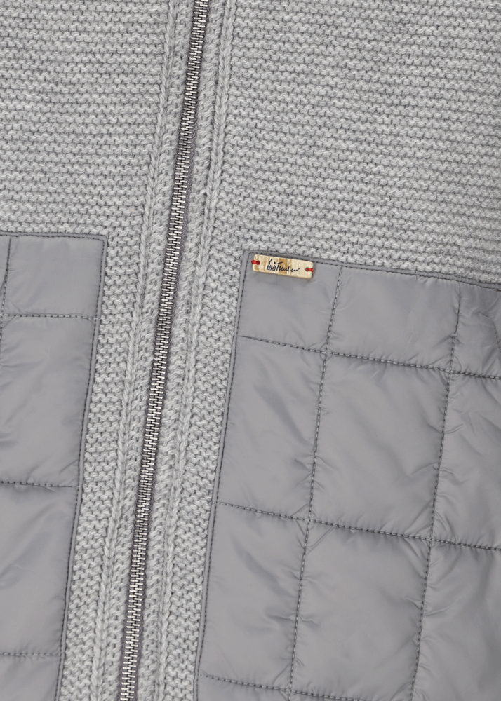 Luis Trenker Giacca In Nylon Con Parte Anteriore Lavorata A Maglia Lutluc