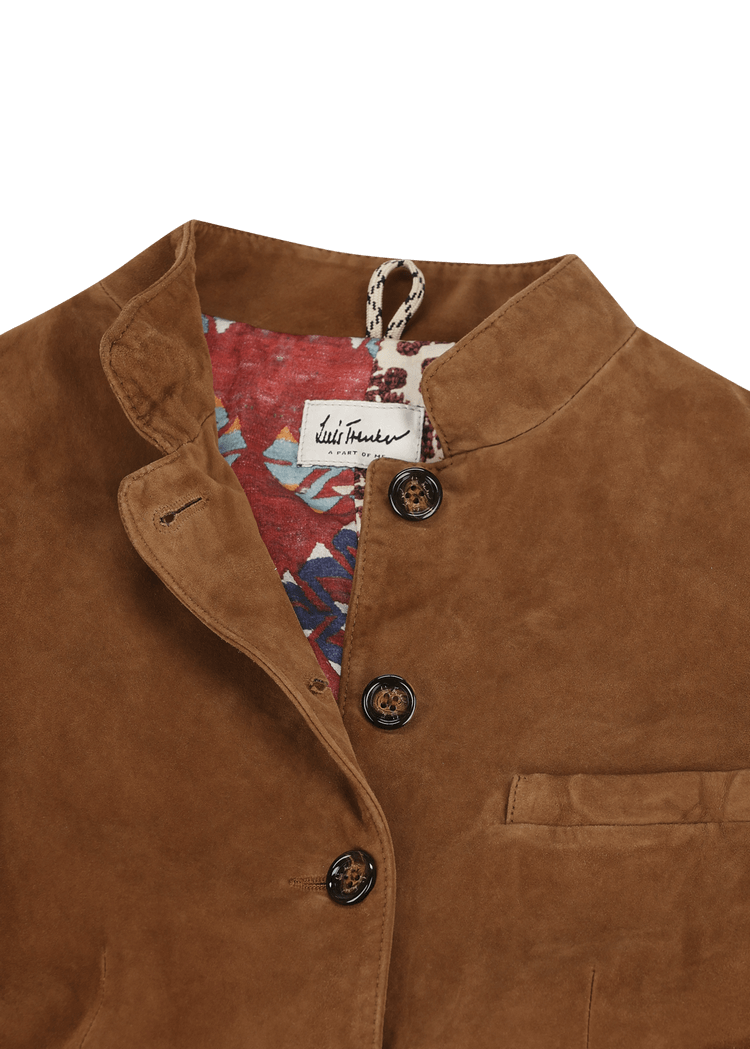 Luis Trenker Giacca In Pelle Scamosciata Modello Luranda