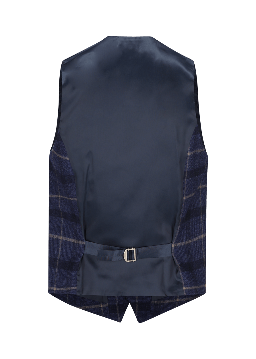 Luis Trenker Gilet Con Motivo A Quadri Modello Lusebastian