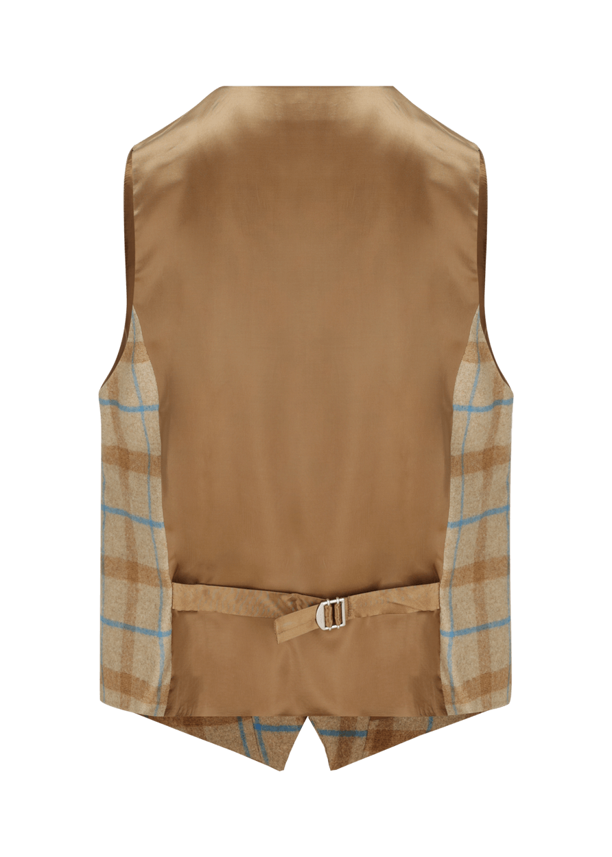 Luis Trenker Gilet Con Motivo A Quadri Modello Lusebastian