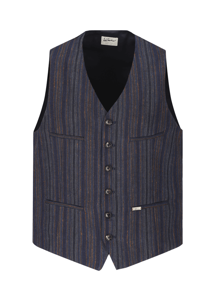 Luis Trenker Gilet con motivo a righe modello Lusebastian