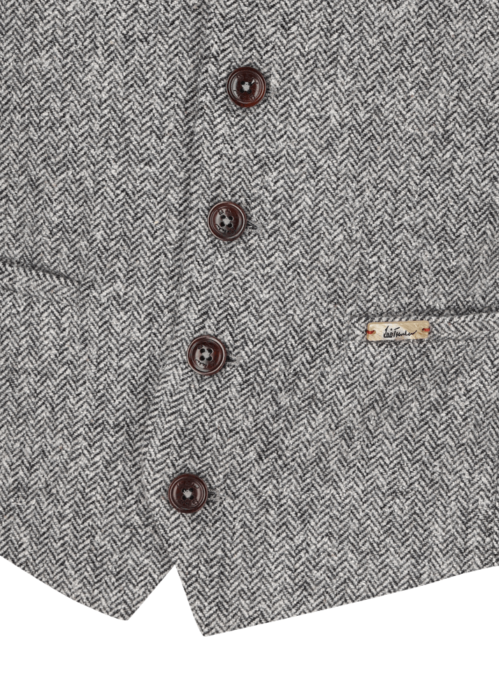 Luis Trenker Gilet Con Motivo A Spina Di Pesce Lusebastian