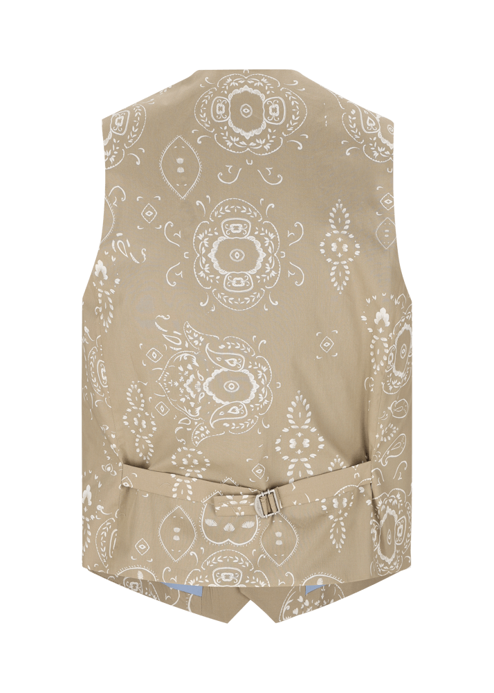 Luis Trenker Gilet Con Stampa Bandana Modello Luselim