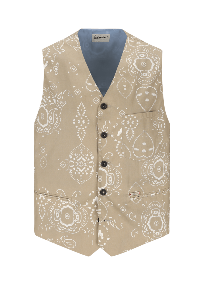 Luis Trenker Gilet con stampa bandana modello Luselim