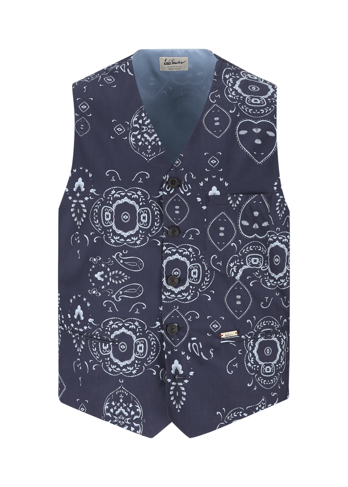 Luis Trenker Gilet con stampa bandana modello Luselim