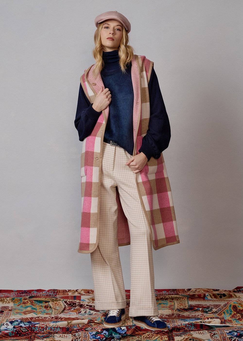 Luis Trenker Gilet double-face in misto lana modello Luelena