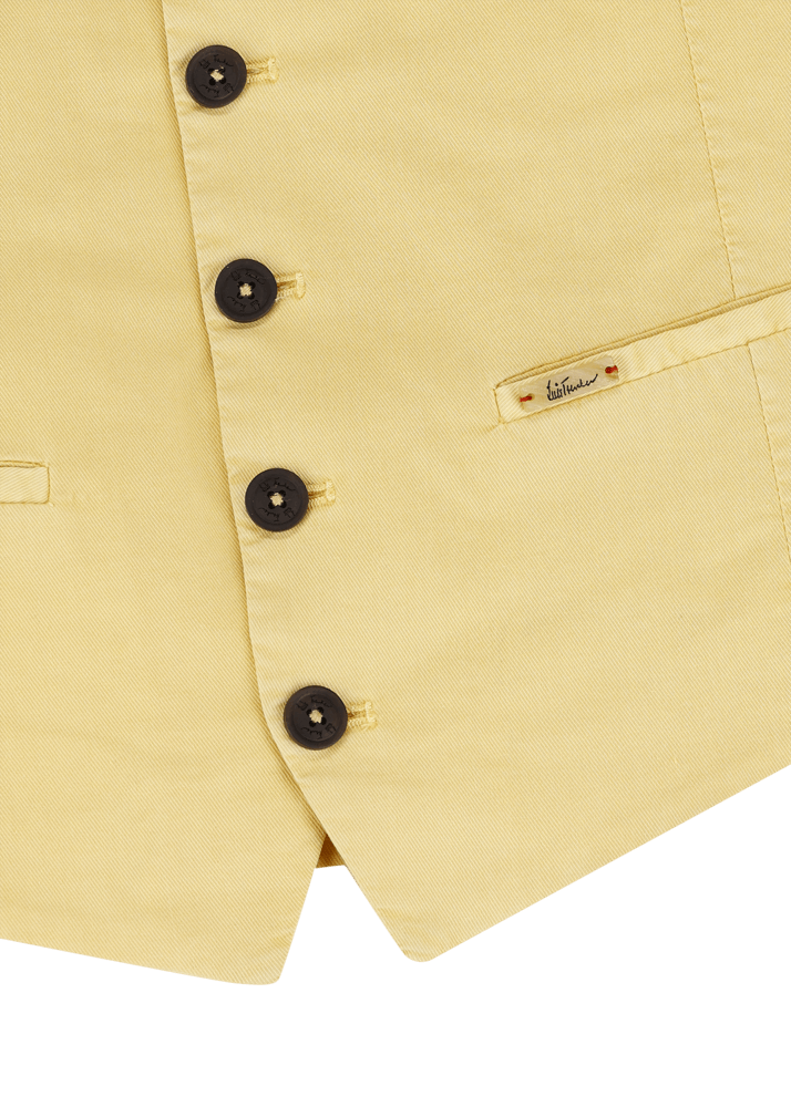 Luis Trenker Gilet In Cotone Elasticizzato Modello Lusebastian