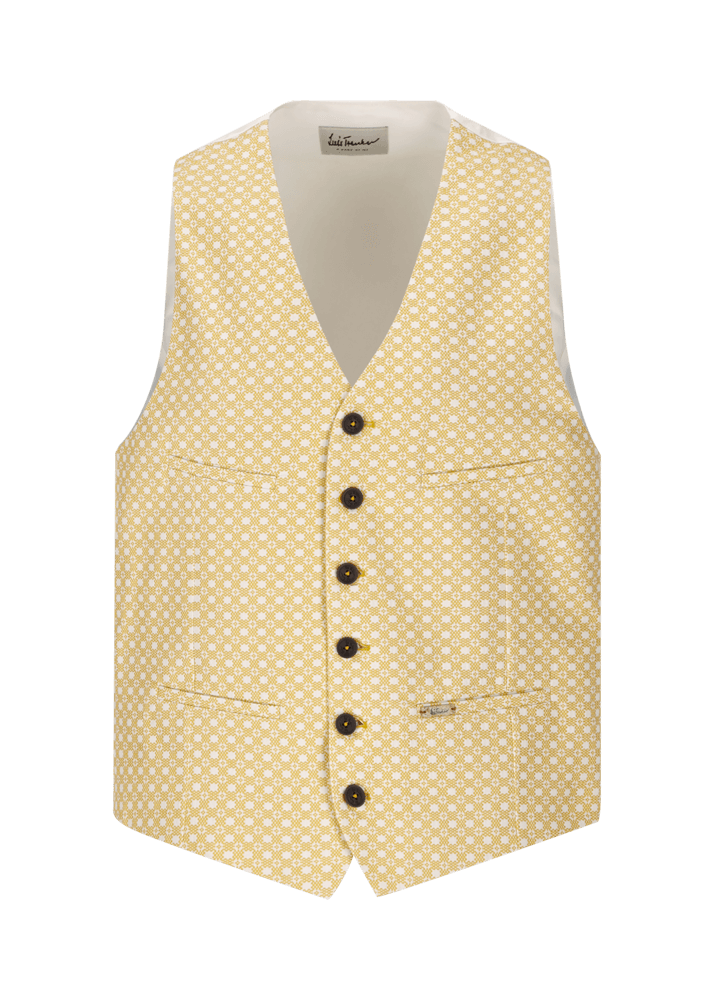 Luis Trenker Gilet in cotone jacquard modello Lusebastian