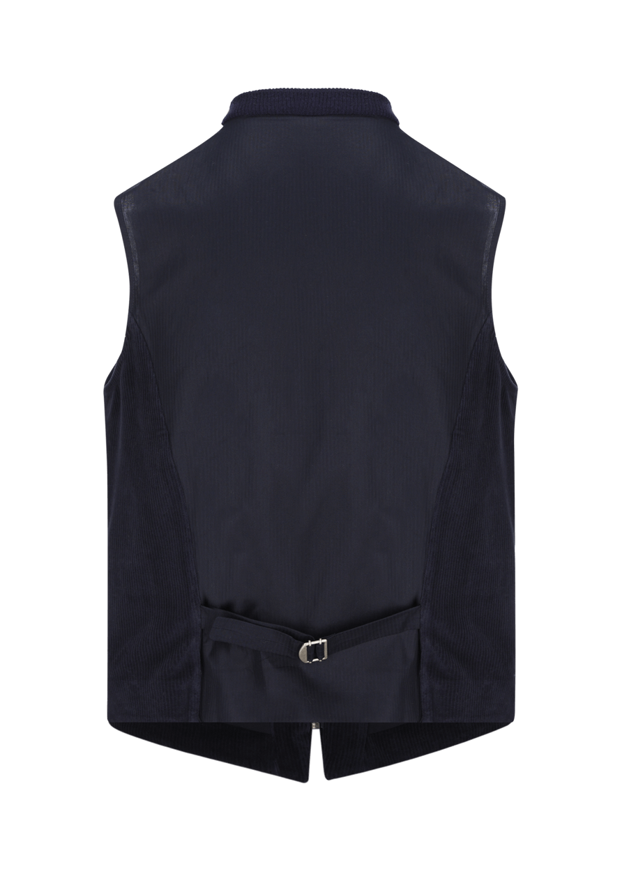 Luis Trenker Gilet In Jersey Di Velluto A Coste Modello Lusamu