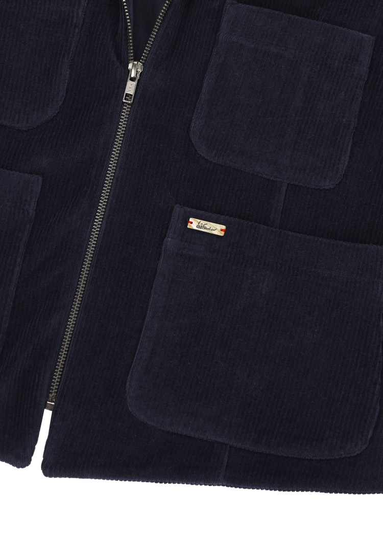 Luis Trenker Gilet In Jersey Di Velluto A Coste Modello Lusamu