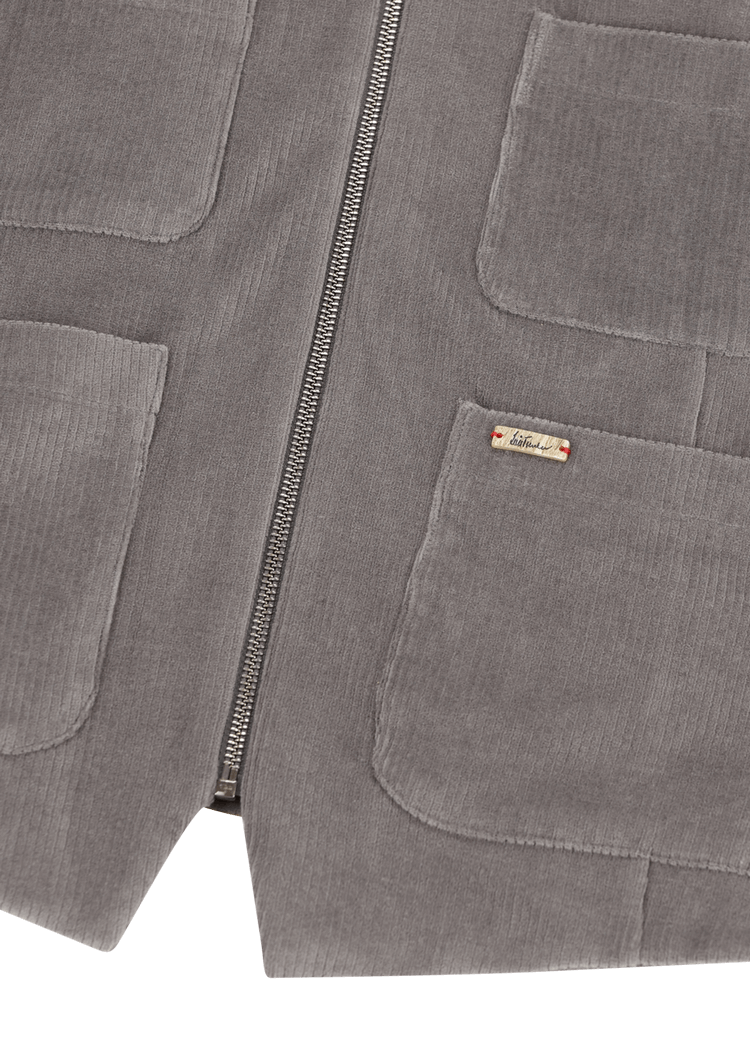 Luis Trenker Gilet In Jersey Di Velluto A Coste Modello Lusamu