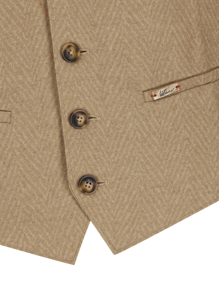 Luis Trenker Gilet In Lana Cotta Modello Lusebastian