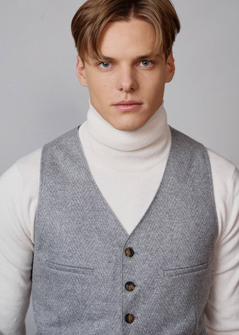 Luis Trenker Gilet In Lana Cotta Modello Lusebastian