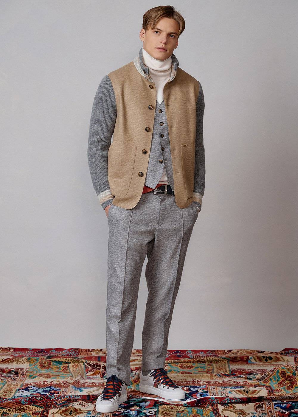 Luis Trenker Gilet In Lana Cotta Modello Lusebastian