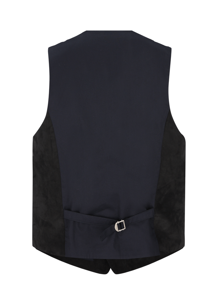 Luis Trenker Gilet In Pelle Scamosciata Modello Luselim