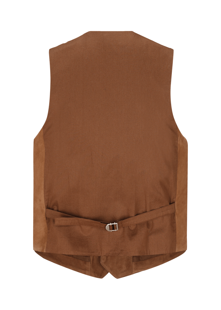 Luis Trenker Gilet In Pelle Scamosciata Modello Luselim