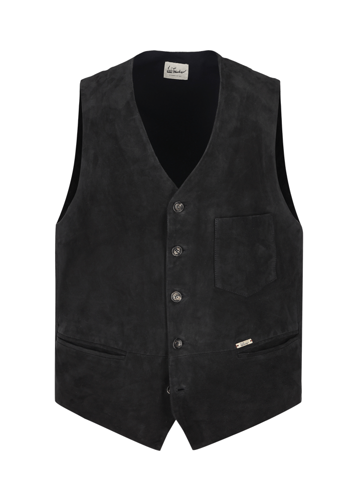 Luis Trenker Gilet in pelle scamosciata modello Luselim