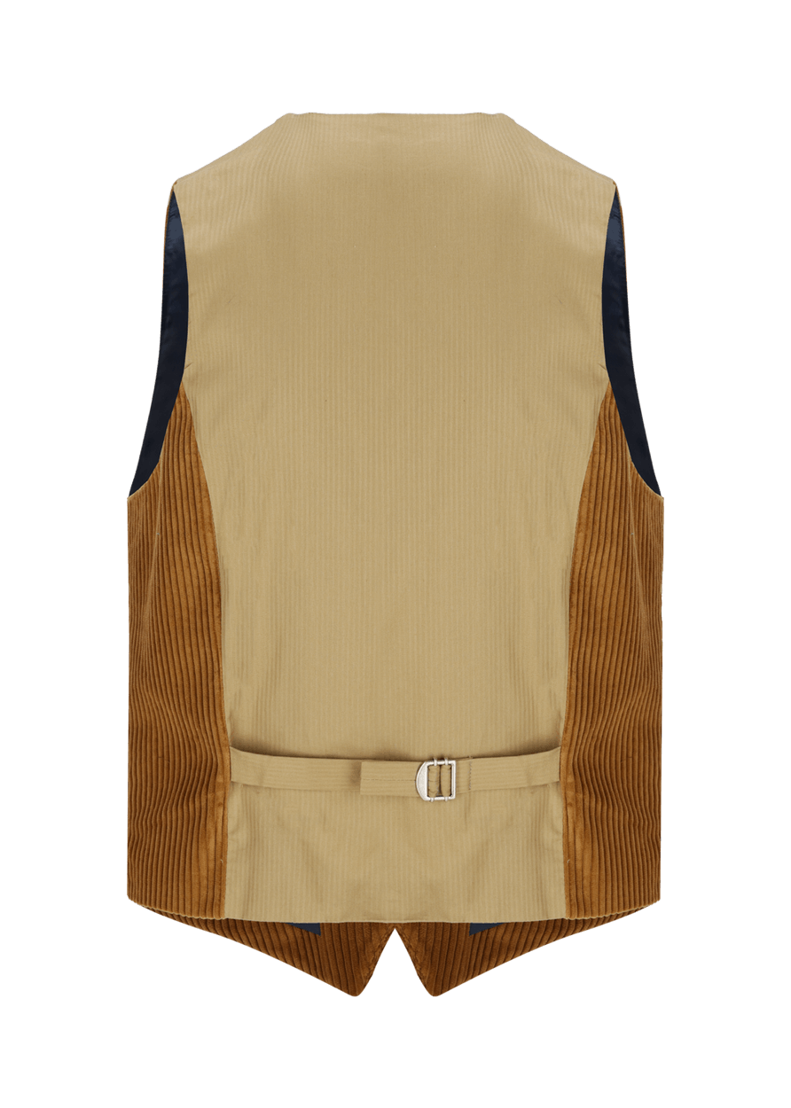 Luis Trenker Gilet In Velluto A Coste Modello Lusebastian