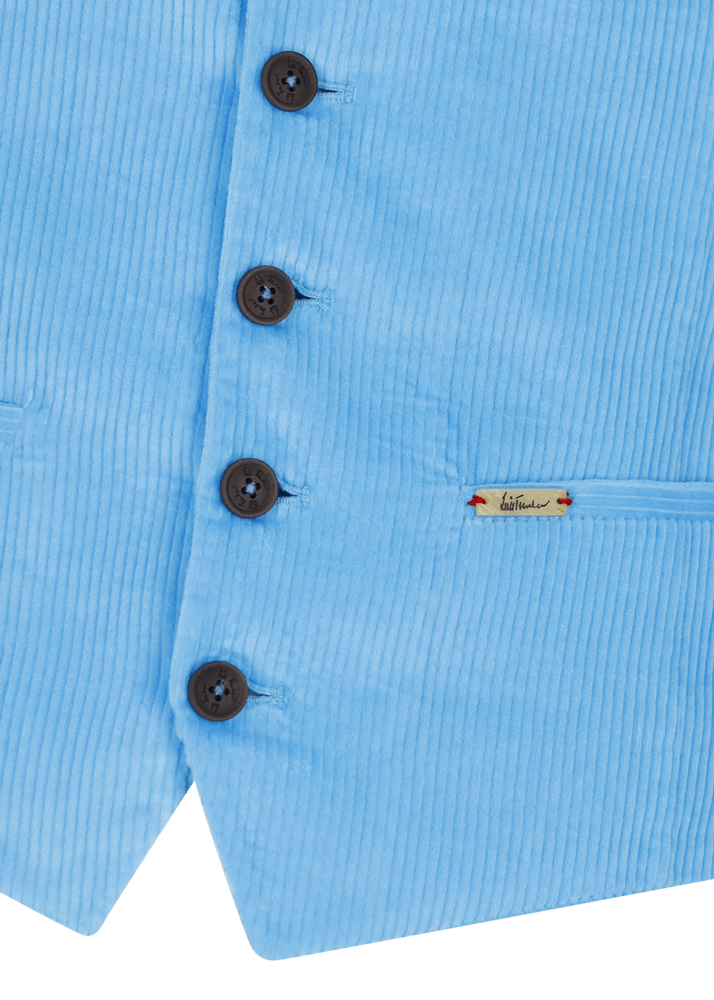 Luis Trenker Gilet In Velluto A Coste Sottili Modello Lusebastian