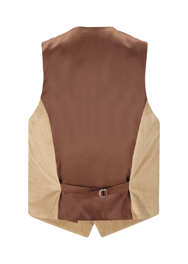 Luis Trenker Gilet In Velluto A Coste Sottili Modello Lusebastian