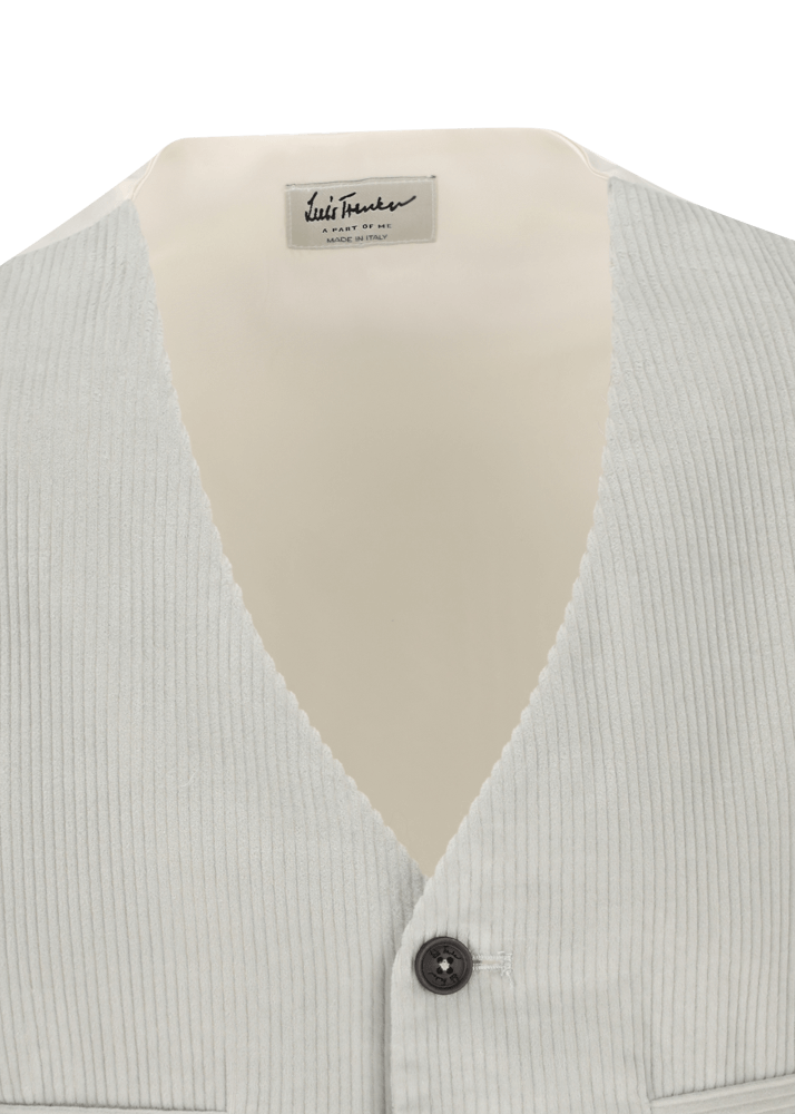 Luis Trenker Gilet In Velluto A Coste Sottili Modello Lusebastian