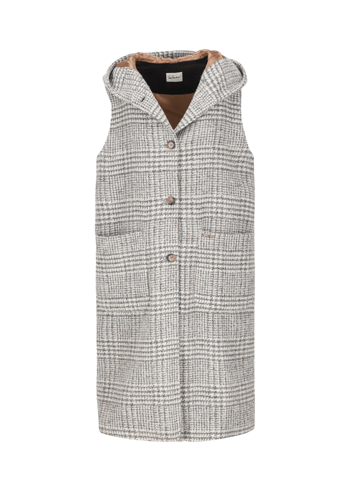 Luis Trenker Gilet outdoor in misto lana bouclé Luvicky