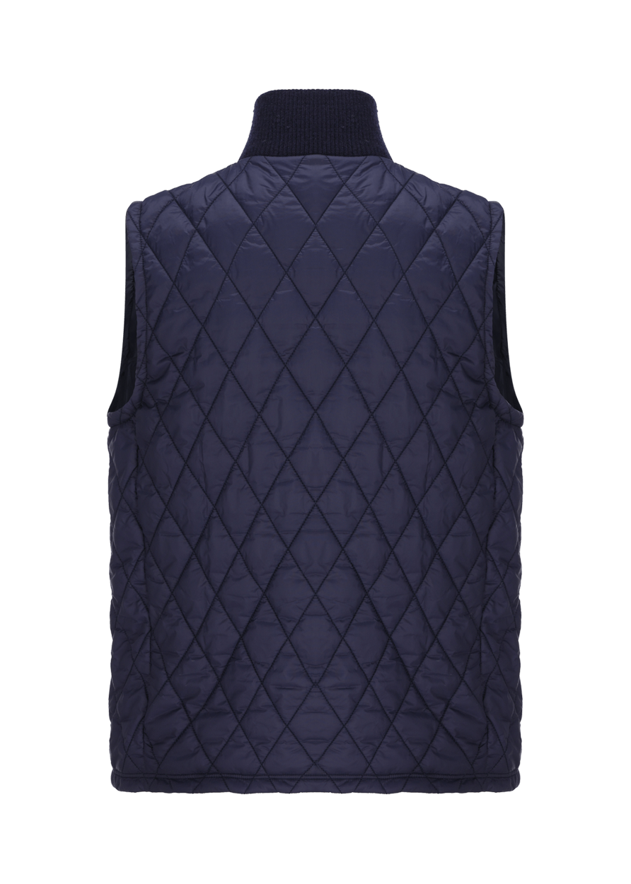 Luis Trenker Gilet Trapuntato In Nylon Modello Lugus