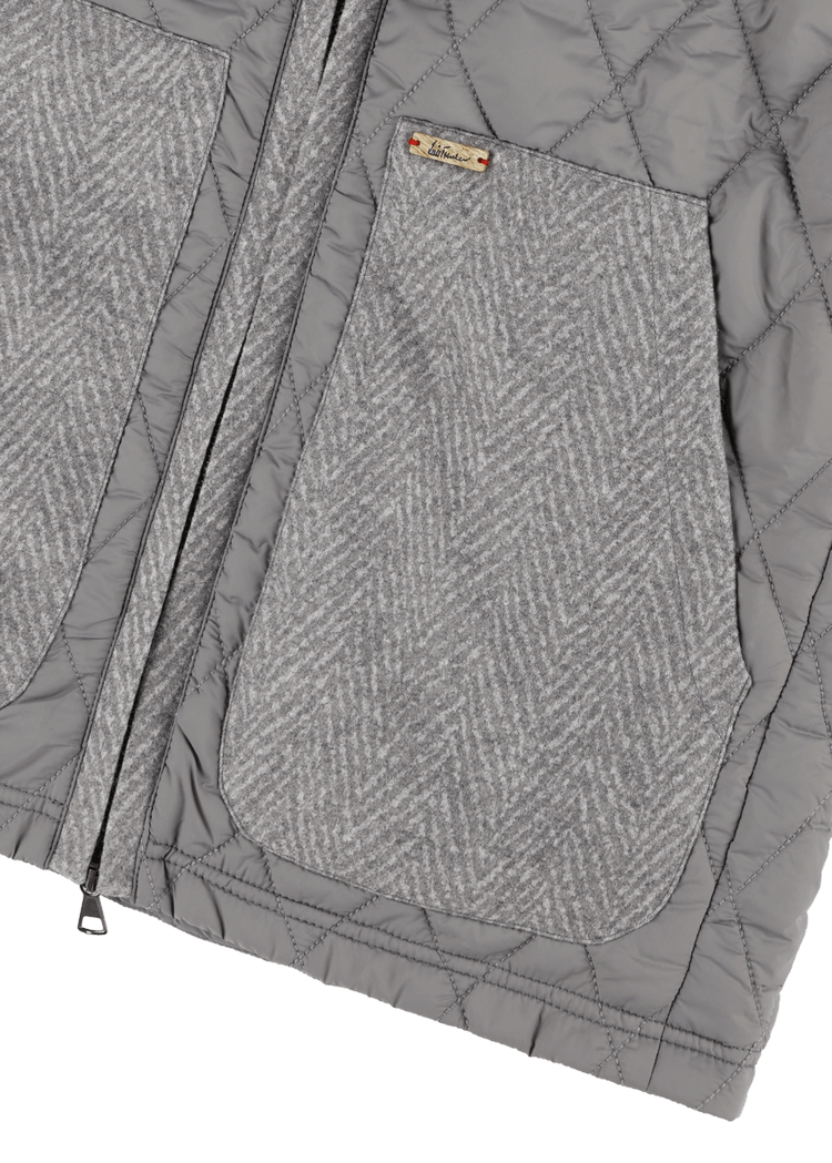 Luis Trenker Gilet Trapuntato In Nylon Modello Lugus