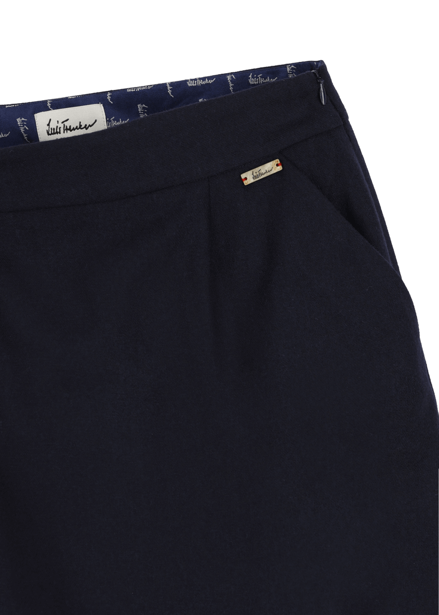 Luis Trenker Gonna A Tubino Realizzata In Misto Lana Modello Lumagda