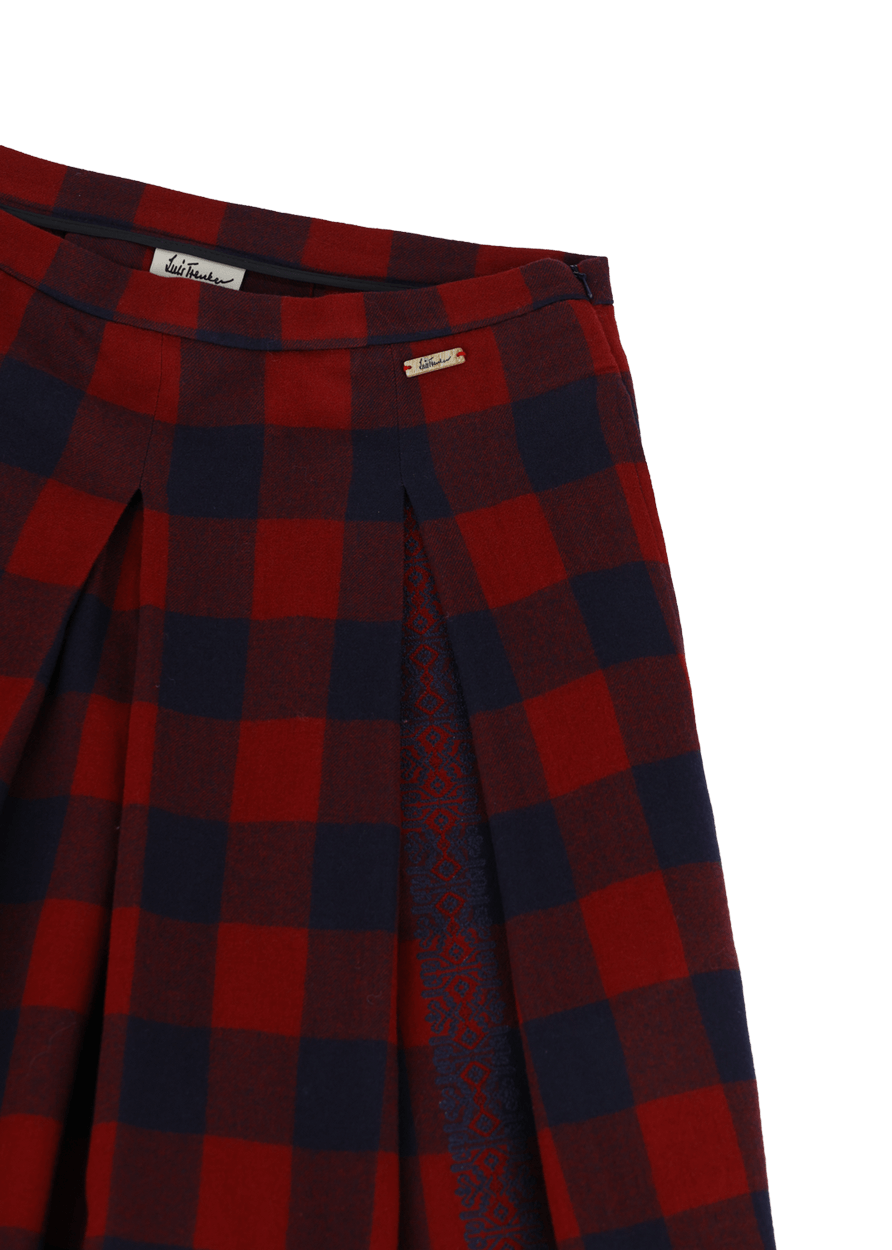 Luis Trenker Gonna In Lana Vergine Modello Luklaudia