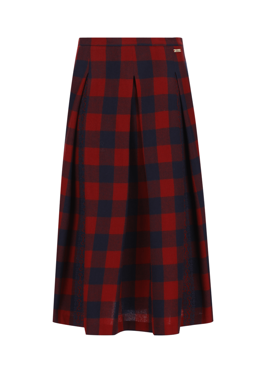 Luis Trenker Gonna in lana vergine modello Luklaudia