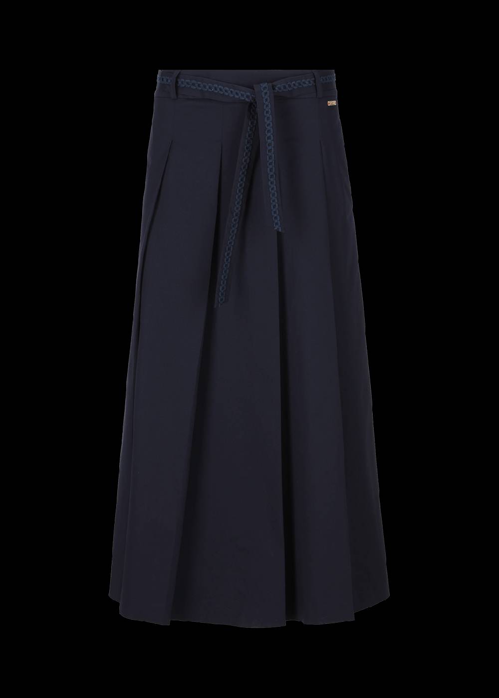 Luis Trenker Gonna Lunga A Pieghe In Cotone Elasticizzato Modello Lumatilda