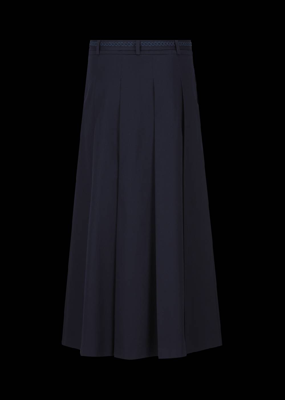 Luis Trenker Gonna Lunga A Pieghe In Cotone Elasticizzato Modello Lumatilda