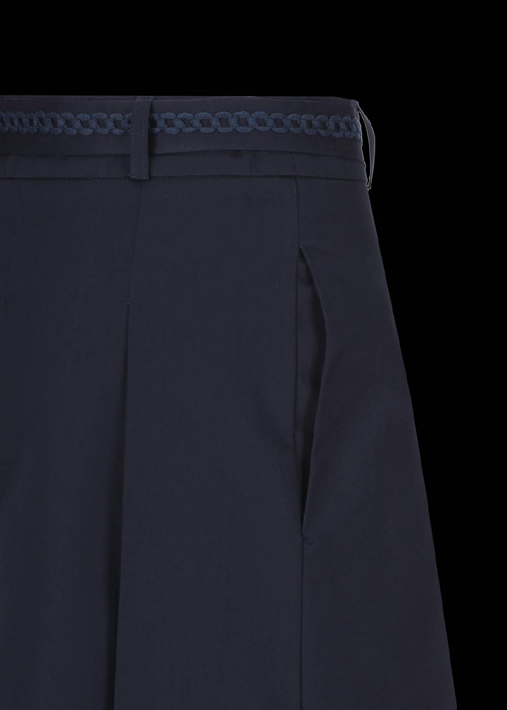 Luis Trenker Gonna Lunga A Pieghe In Cotone Elasticizzato Modello Lumatilda