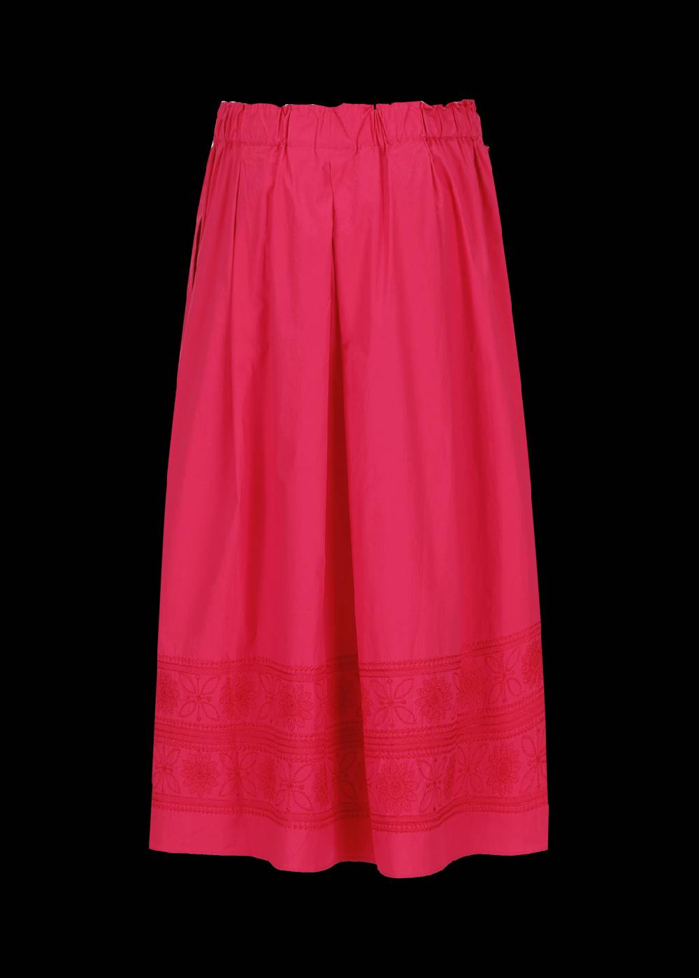 Luis Trenker Gonna Lunga In Cotone Con Ricamo Modello Lunatalia