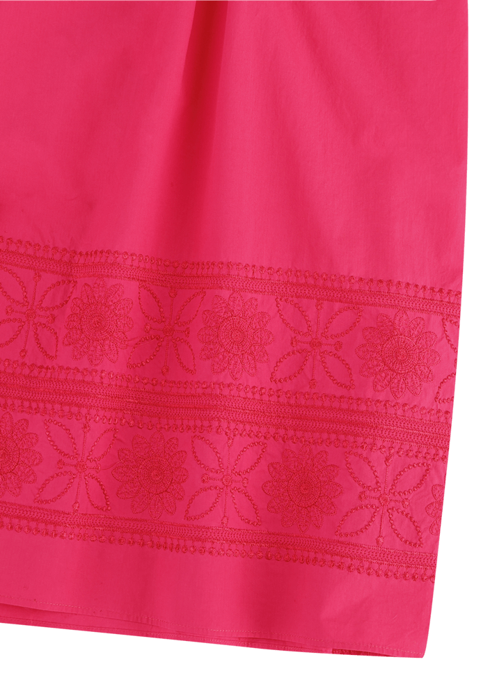 Luis Trenker Gonna Lunga In Cotone Con Ricamo Modello Lunatalia