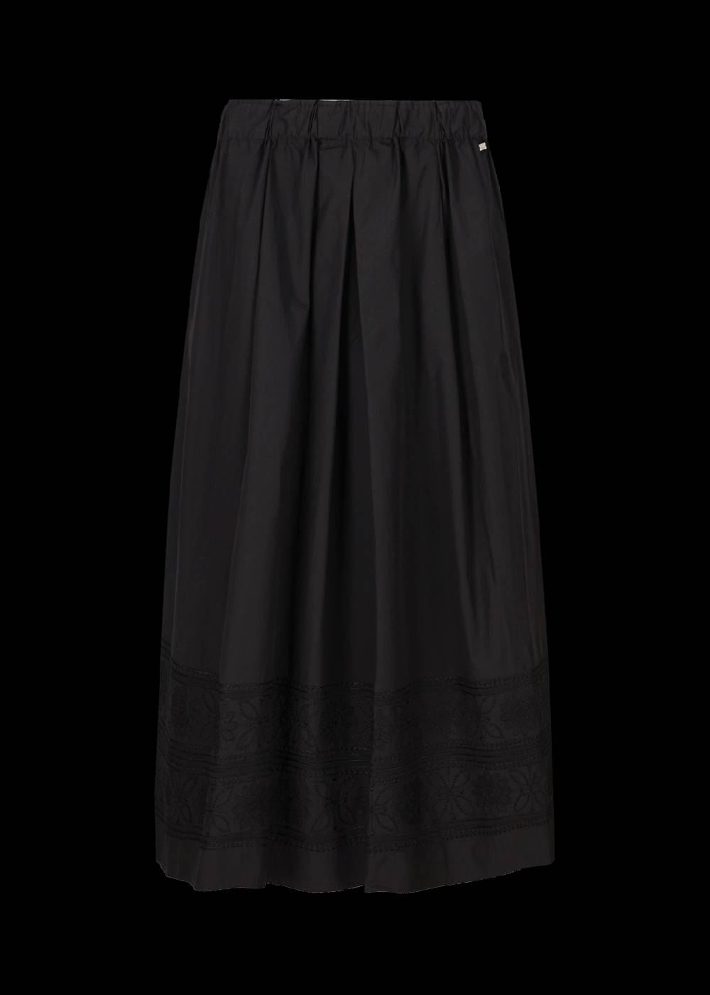 Luis Trenker Gonna Lunga In Cotone Con Ricamo Modello Lunatalia