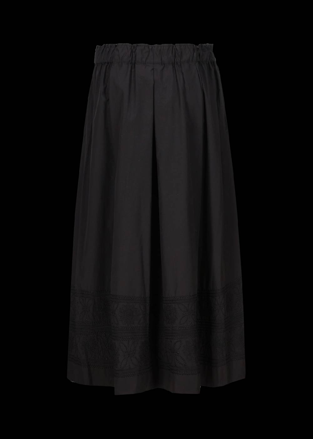 Luis Trenker Gonna Lunga In Cotone Con Ricamo Modello Lunatalia