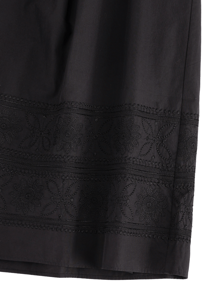 Luis Trenker Gonna Lunga In Cotone Con Ricamo Modello Lunatalia