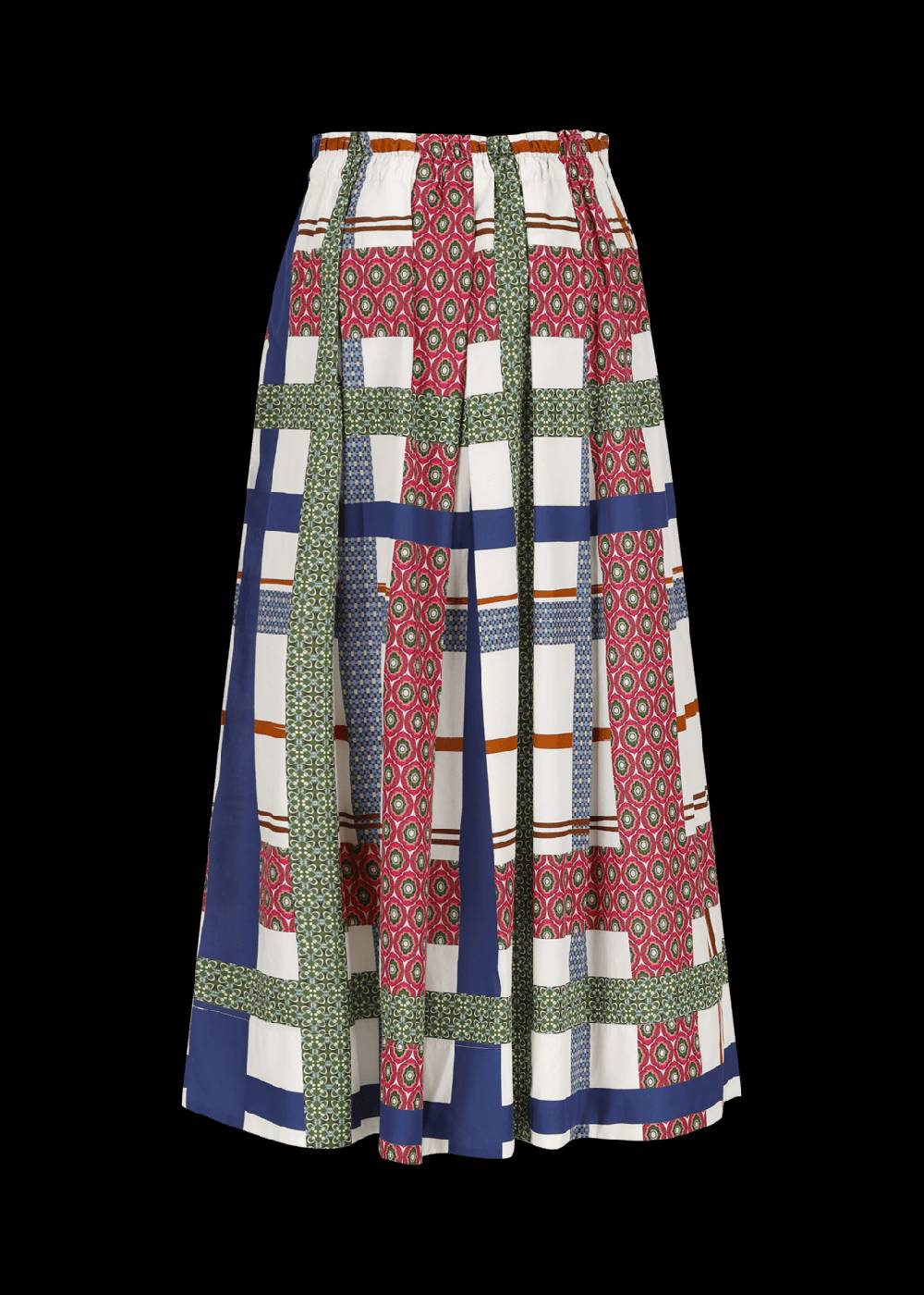 Luis Trenker Gonna Lunga In Cotone Con Stampa Modello Lunatalia