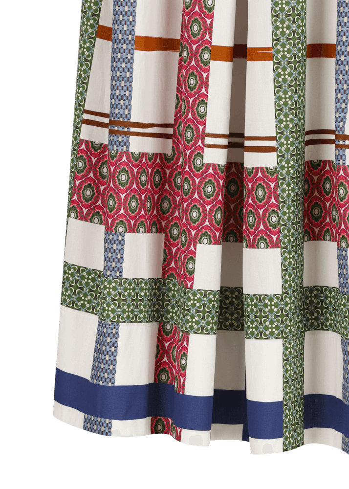 Luis Trenker Gonna Lunga In Cotone Con Stampa Modello Lunatalia