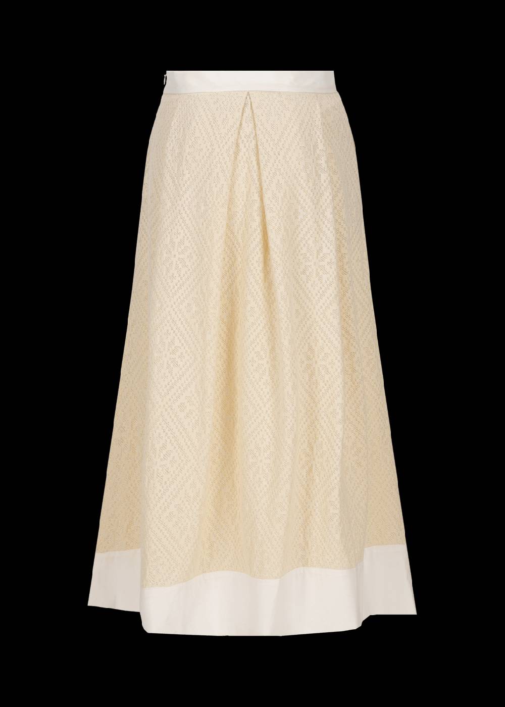 Luis Trenker Gonna Lunga In Jersey Di Cotone E Pizzo Modello Lumarzia