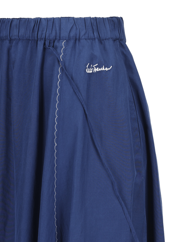 Luis Trenker Gonna Lunga In Misto Seta E Cotone Modello Lumorgana