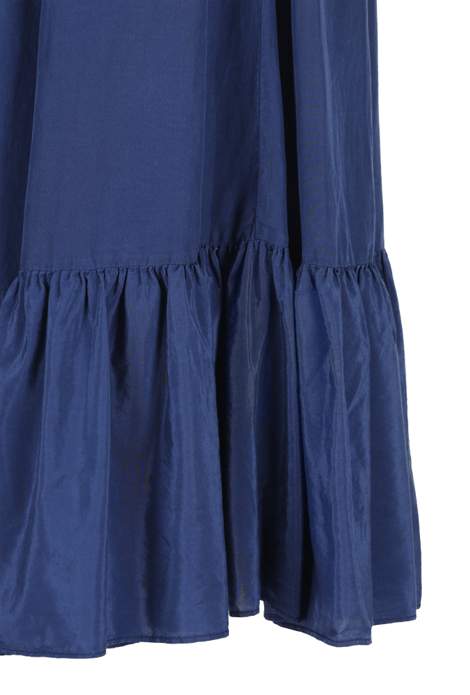 Luis Trenker Gonna Lunga In Misto Seta E Cotone Modello Lumorgana