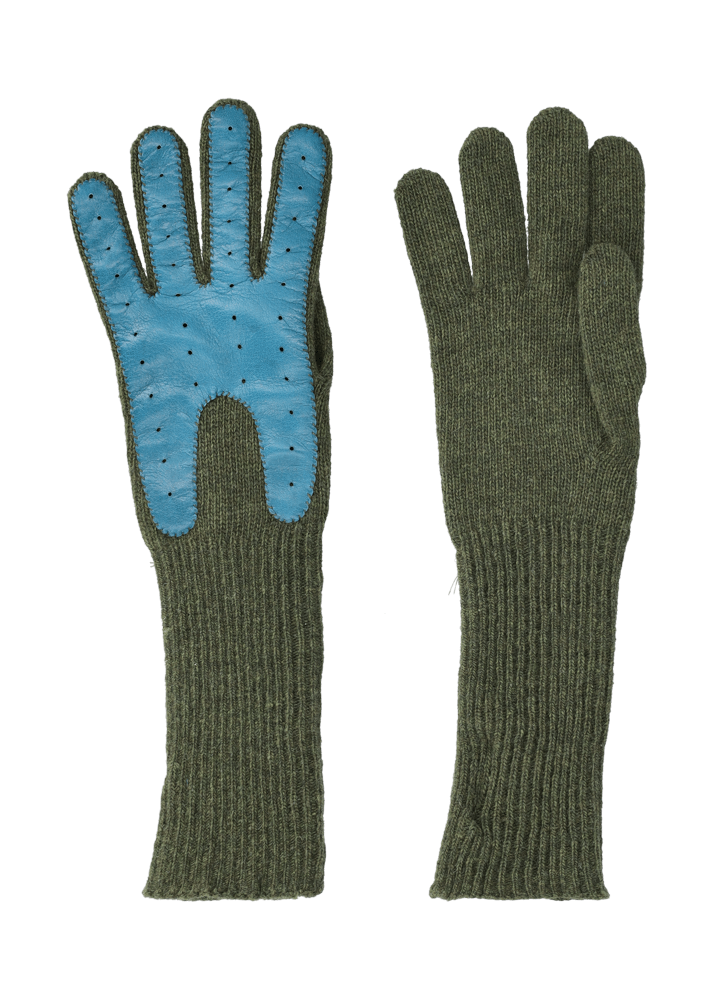 Luis Trenker Guanti Lavorati A Maglia Modello Lulena