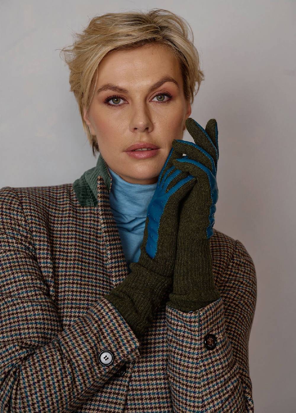 Luis Trenker Guanti lavorati a maglia modello Lulena